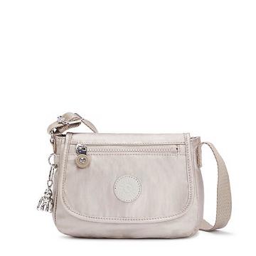 Kipling Sabian Metallic Crossbody Mini Tassen Beige | NL 1867EB